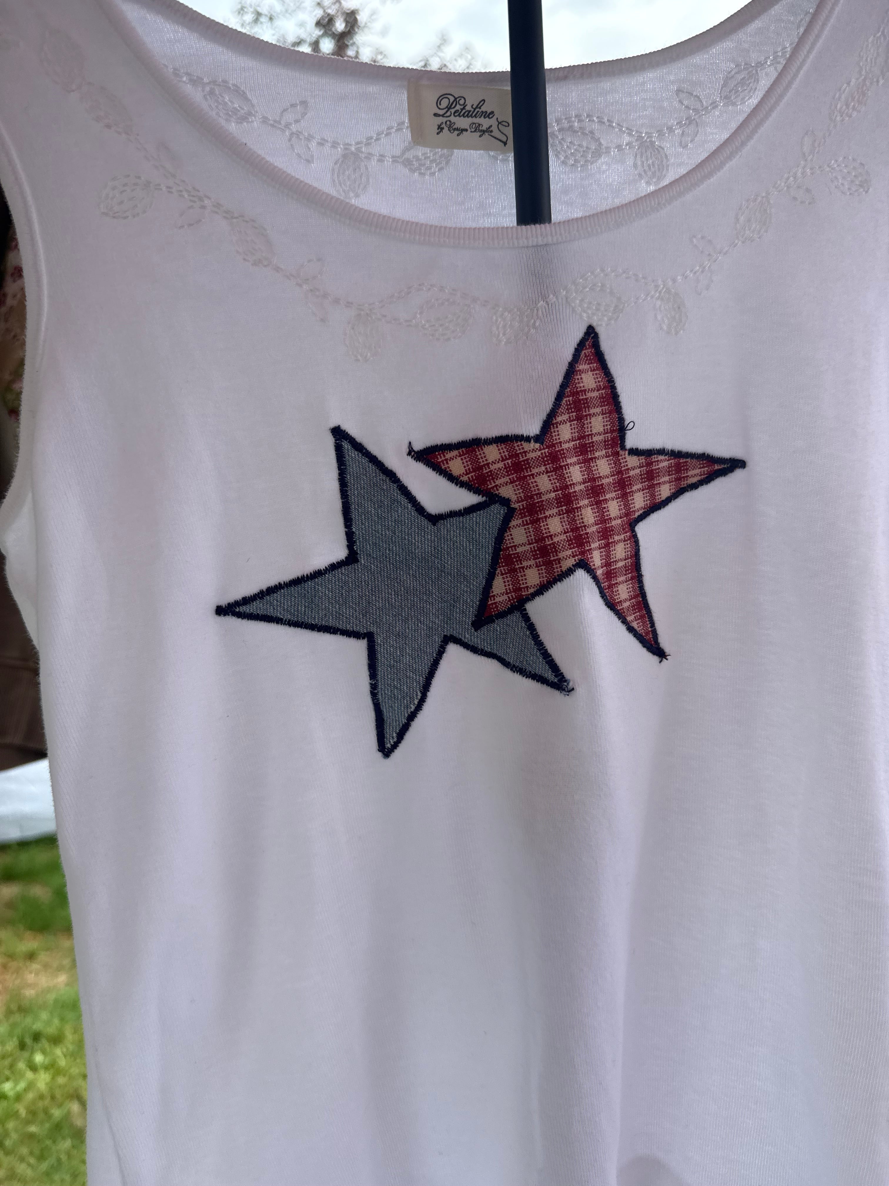 miss americana appliqué tank