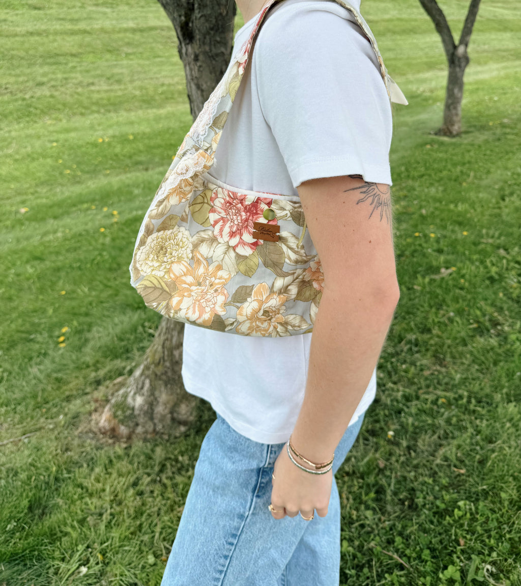 blossom mini quilted purse