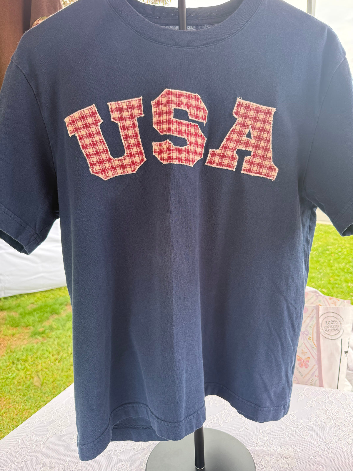 USA appliqué t-shirt