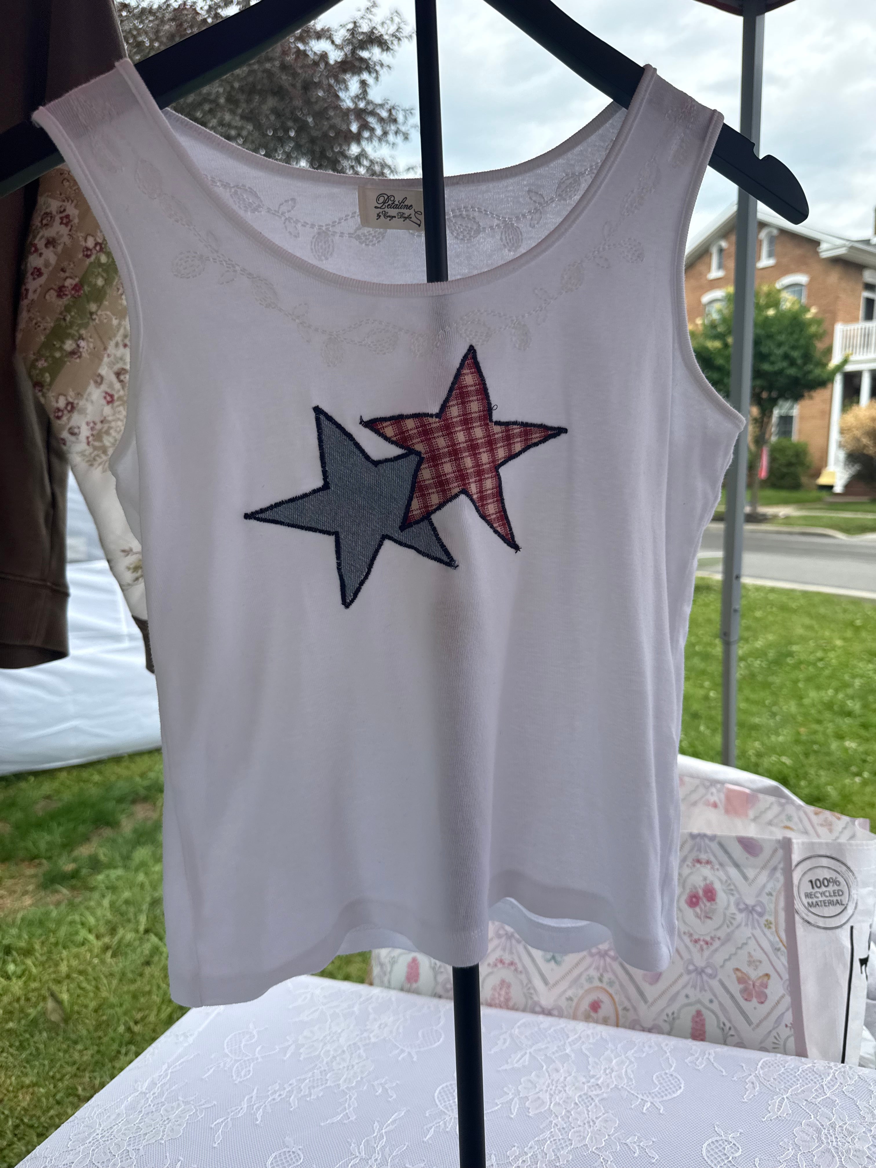 miss americana appliqué tank