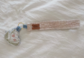 pink striped keychain wristlet combo