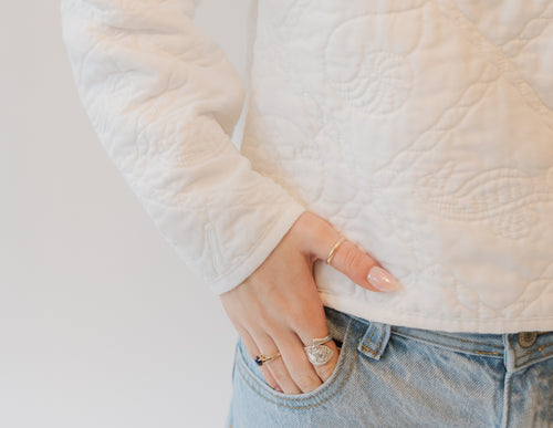 down by the seashore quilt hoodie