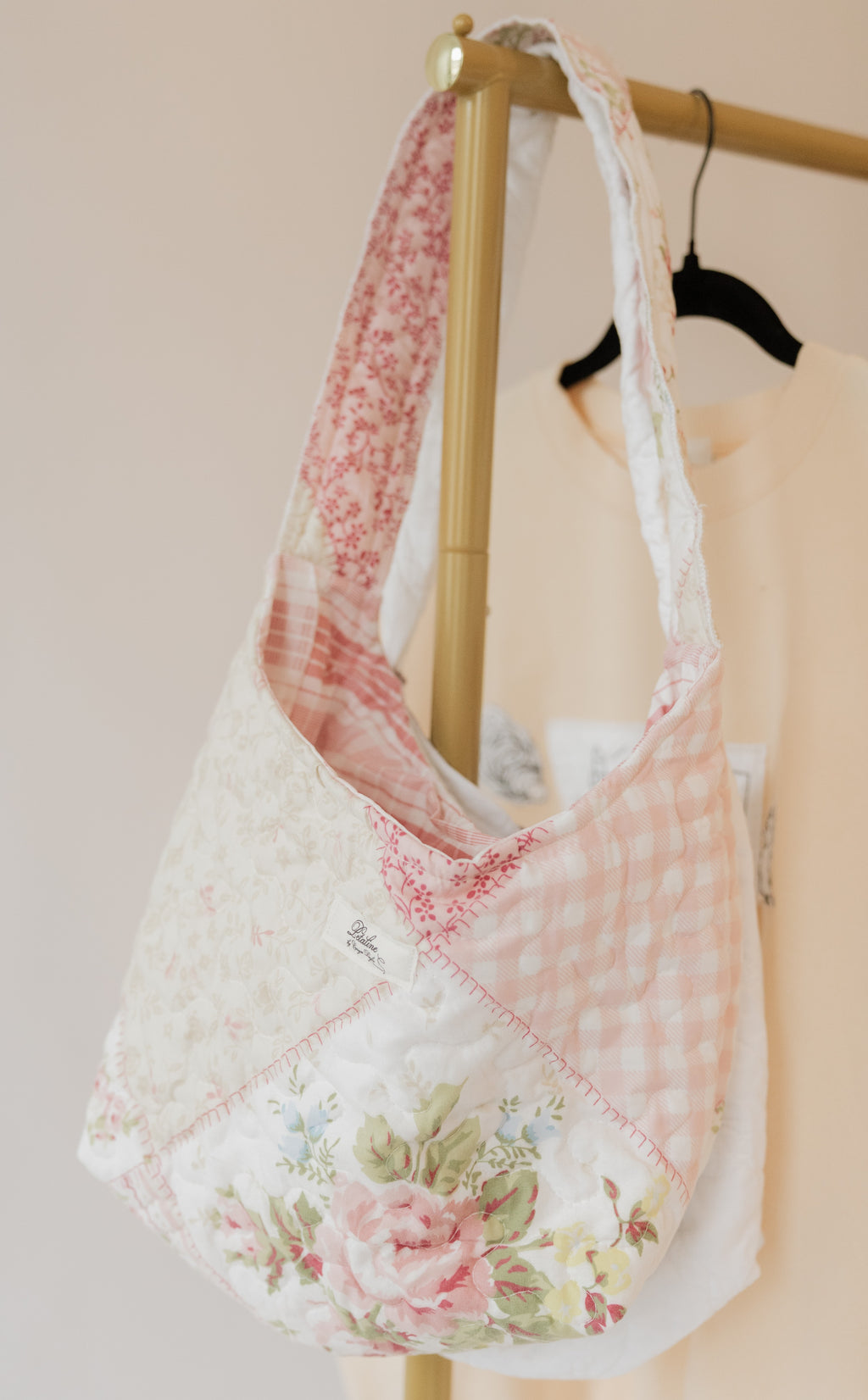 posie quilt purse